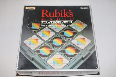 Rubik's Magic Strategie-Spiel (1987) Matchbox Rubiks Board Game Legespiel für 2 - Bild 1 von 3