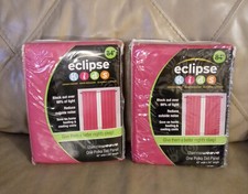 New 2 Eclipse Kids Energy Saving Blackout Curtain 42" x 84" Raspberry Polka Dot