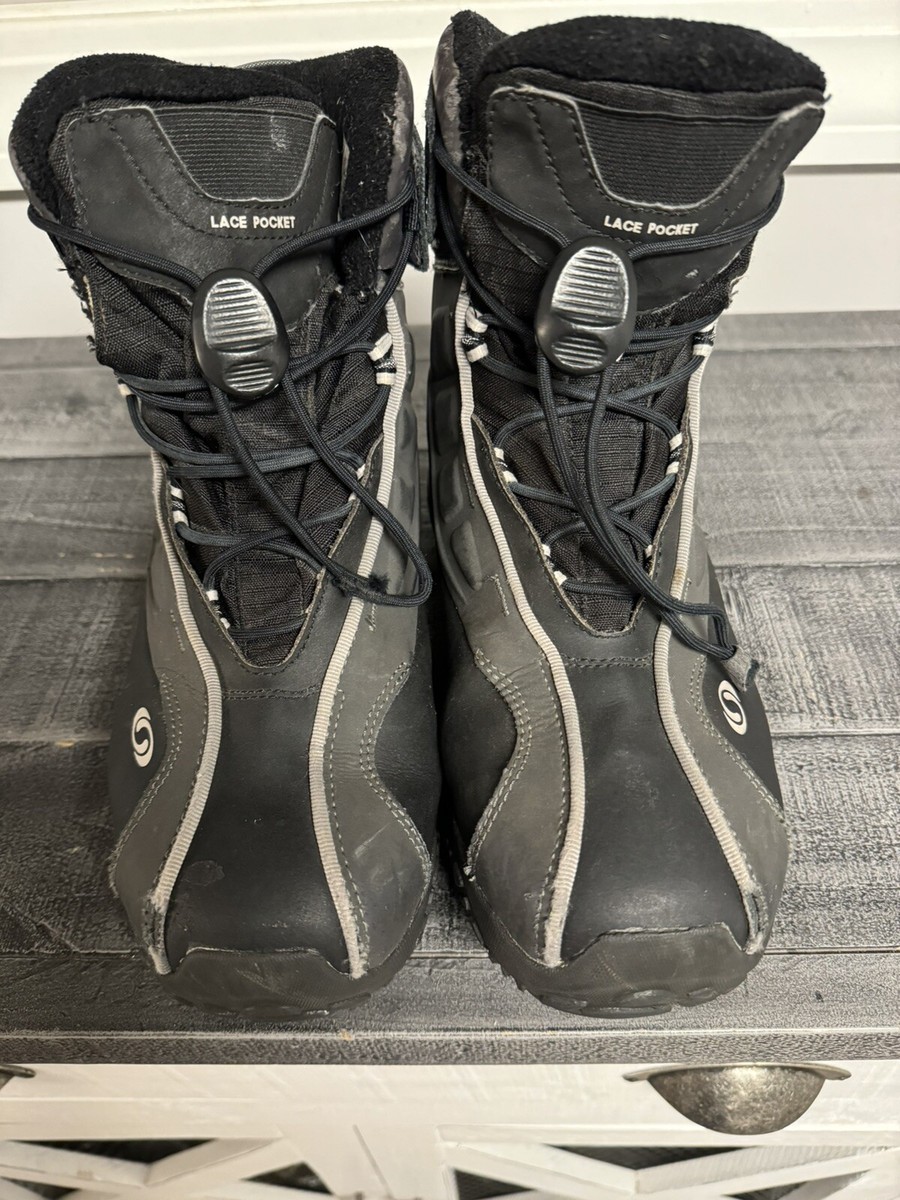 SALOMON Mens Contagrip Hiking Boots Winter Waterproof Black  display picture 1