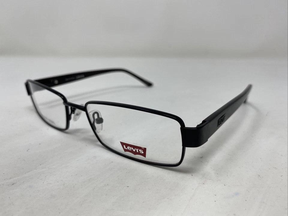 Marco de gafas de borde completo de metal negro mate Levi’s 544A-1 54-17-140 YT00 Foto 2 de 4