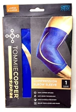🟢Tommie Copper Sport Compression Elbow Sleeve Large Extra Large New Sealed Blue