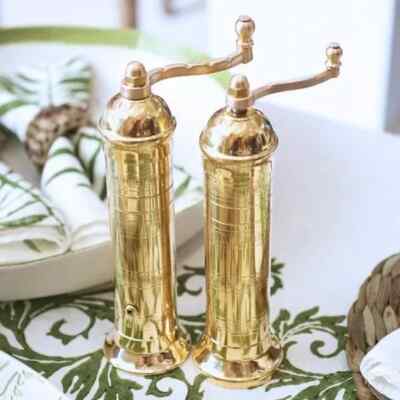 Pepper Mill Brass Alexander  2-Piece Set #102 Pepper 7.5'' & Salt #109 9''