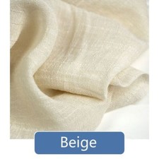 1 Meter Cotton Linen Ethnic Clothing Dress Shirts Crafts Upholstery Fabric Beige