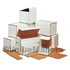 50 - 14x4x4 White Corrugated Shipping Packing Box Boxes Mailers