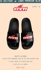Cactus Jack/Travis Scott Cacti Slides Black size L 44  One Size