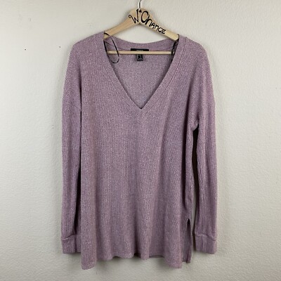 Forever 21 Oversized Sweater Forever 21 Grey Wrap Front Soft