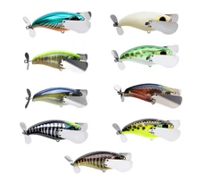 Jackall Pompadour Topwater Lure 3 inch Winged Topwater Prop Bass Fishing Lure