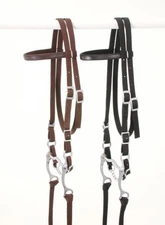 King Series Horse Size Black Nylon Brow Band Complete Bridle Set equine 42-7298