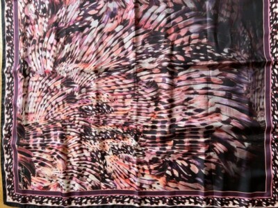 Roberto Cavalli Just Cavalli 100% Silk Seidentuch 85x85 NEU