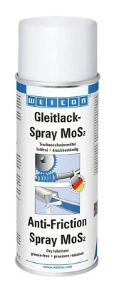 WEICON Gleitlack-Spray MoS2 fettfreies Trockenschmiermittel | 400 ml
