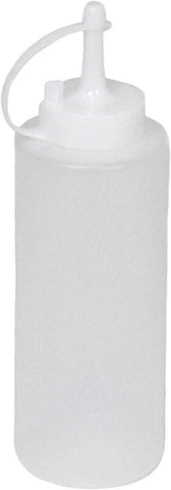 6 PK 12 oz Botella exprimidora de plástico transparente Dispensador de condimentos Ketchup Mostaza Mayo Foto 2 de 4