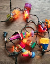 RARE! Santa’s Best EZ Light Illuminated Tree Trimmer Set 1999 Disney SNOW WHITE 