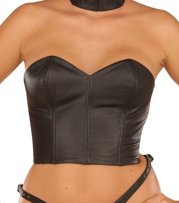 Ledapol - Leather Lace Up Corsage/Bustier IN Various Colours