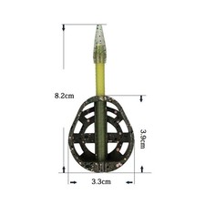 1pc Fishing Feeder Launcher Bait Lait Launcher Lightweight 25g/35g 30/33x82mm