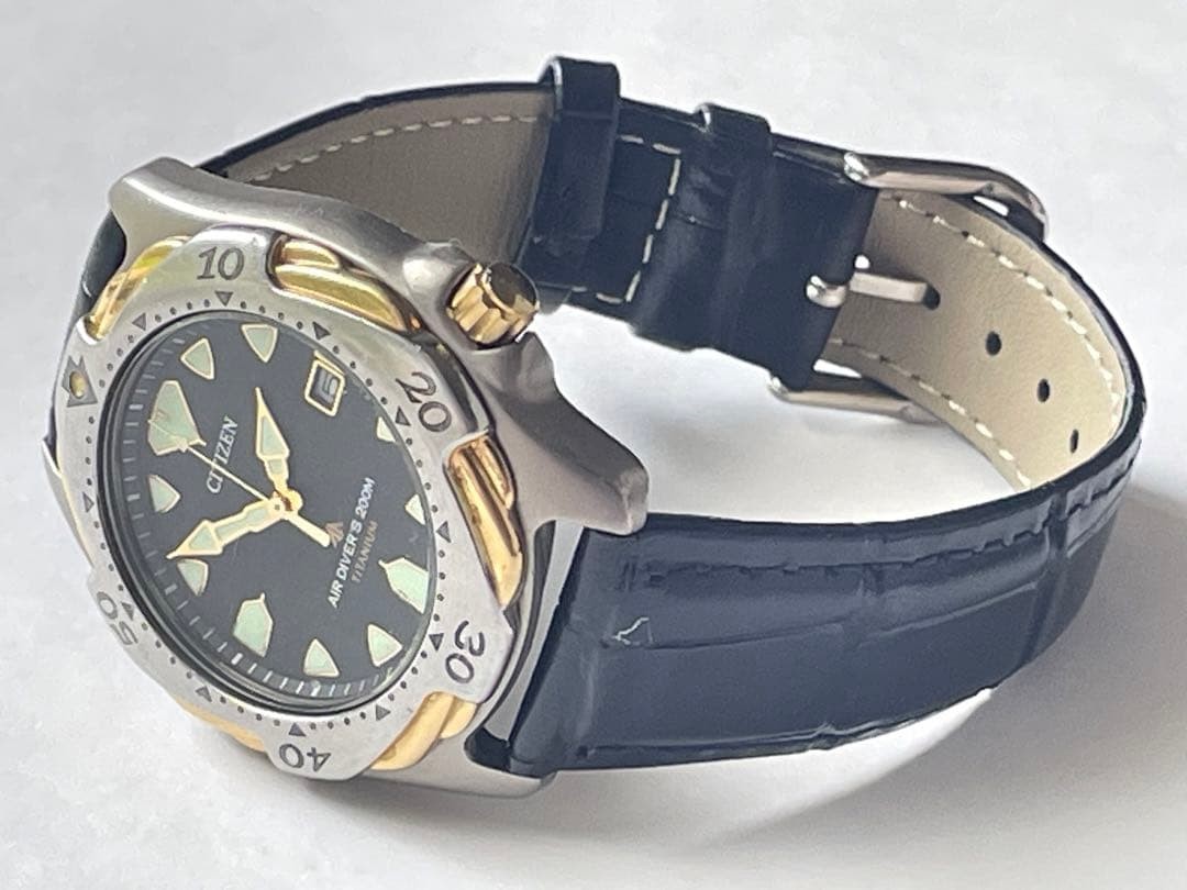 Citizen Air Divers 200m Titanium Diver Watch 5512-F52088 wrist