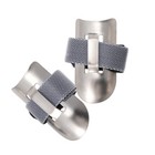 2 PCS Stainless Steel Finger Hand Protector Guards for Food