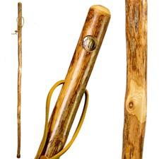 Brazos Rustic Wood Walking Stick, Hardwood, Traditional Style Handle, for Men