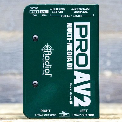 Radial Engineering PRO-AV2 Dual Channel (Stereo) Multi-Media Passive Direct Box