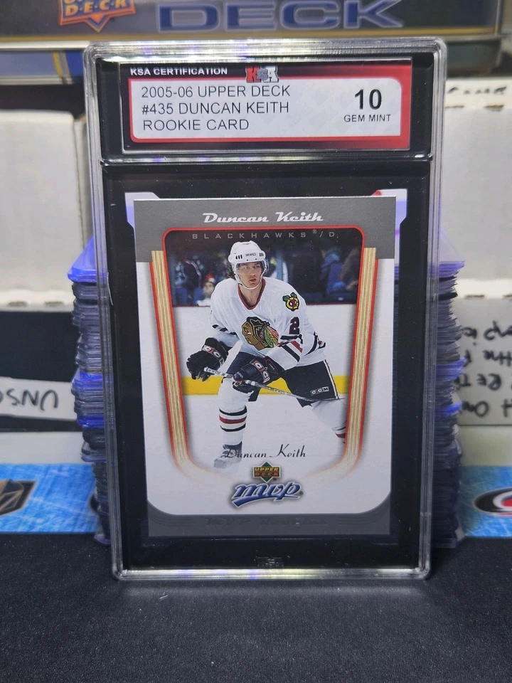 05-06 Upper Deck MVP Duncan Keith Rookie 🚨🚨🚨 KSA 10 Pristine Gem Mint  - Image 3 of 3
