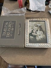 Timeless Treasures Silverplated Picture Frame/Album 24 5x7  Photo Girl Velvet
