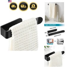Hand Towel Holder Adhesive No Drill Wall Mount Small Towel Rack 8-Inch
