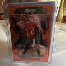 Panini 2021 Prizm Orange Disco Kyle Trask Buccaneers Rookie #339