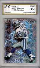1995 Barry Sanders #1 Topps 1000 Yard Club Booster (Lions/HOF)  10 Gem Mint