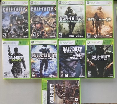 Call of Duty Xbox 360 Bundle (Modern Warefare, Black Ops, etc ) Lot of 9 -Tested