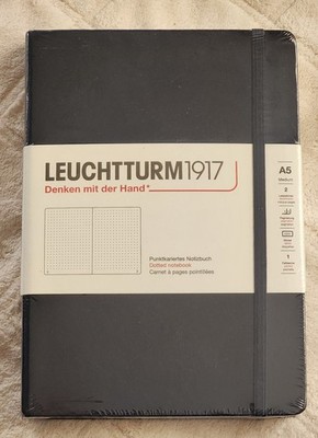 Leuchtturm 1917 Hardcover Dot Grid Notebook in Navy Blue - A5 - NEW SEALED