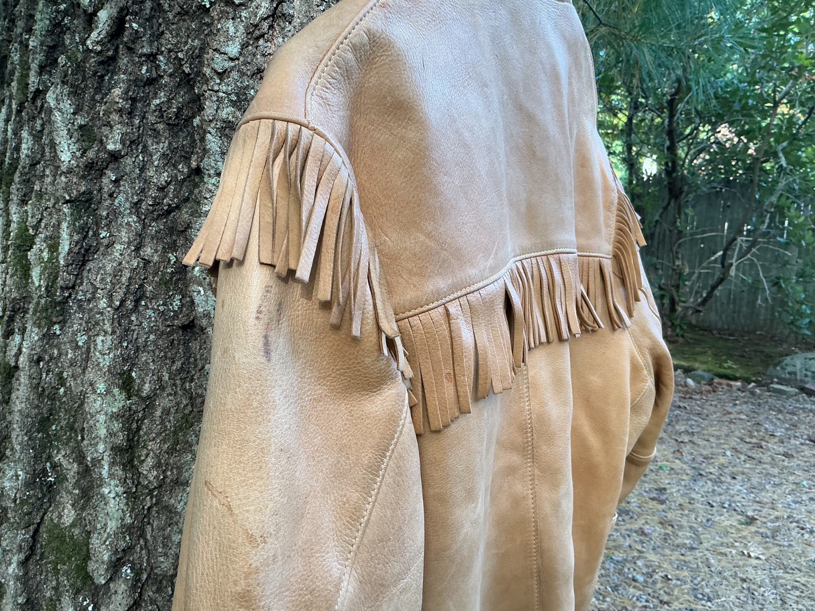 vintage leather buckskin Jacket western style | eBay