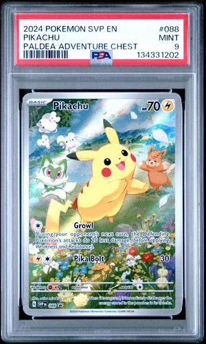 2024 POKEMON SV BLACK STAR PROMO PIKACHU #088 PSA 9 MINT #134331202
