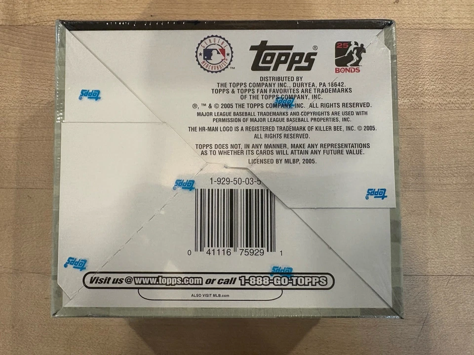 2005 Topps All-Time Fan Favorite Baseball MLB Factory Sealed Box - Image 3 of 3