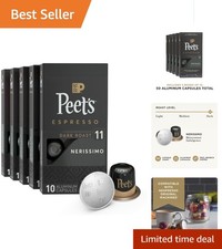 Dark Roast Espresso Capsules - 50 Count Peet's Nerissimo for Nespresso