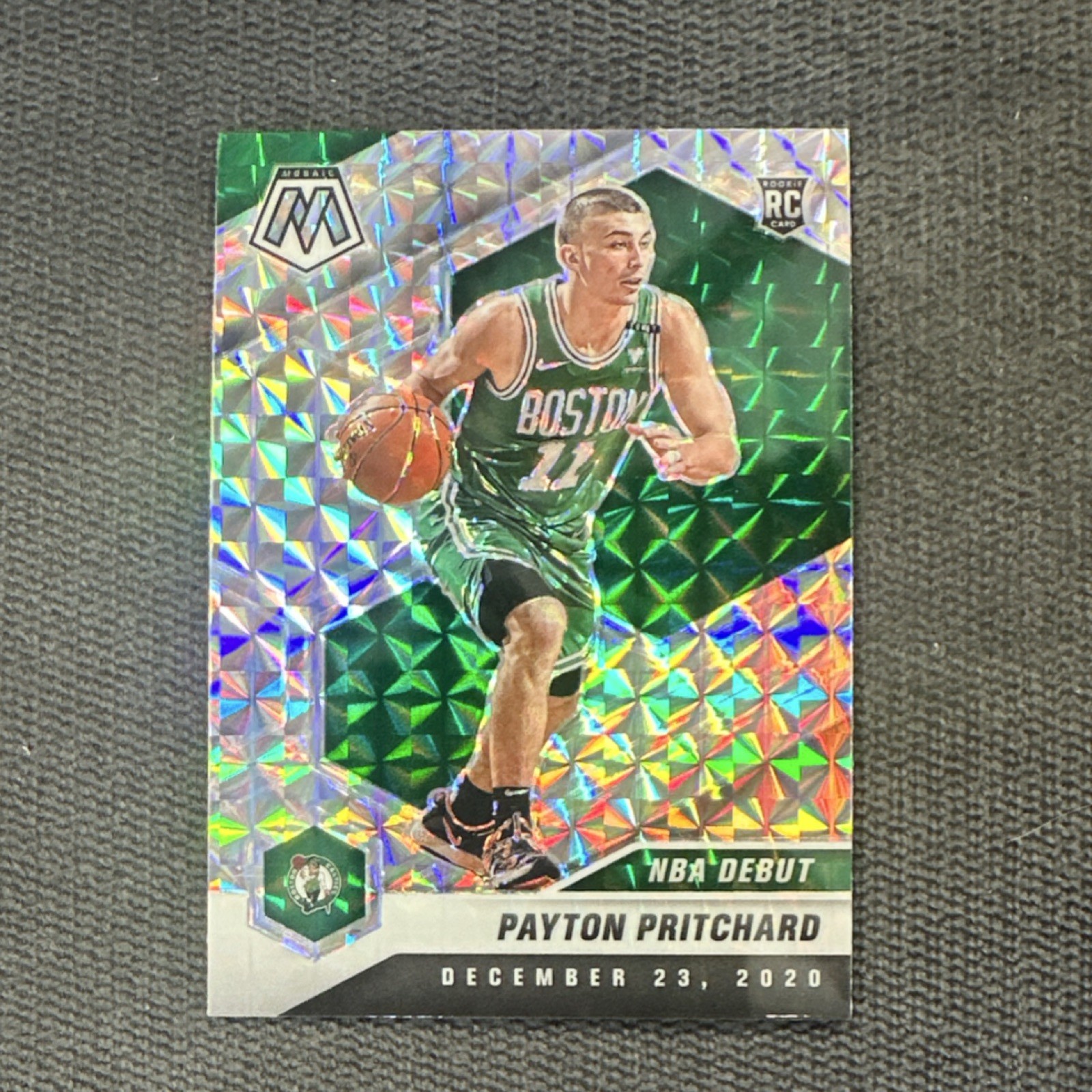Panini Mosaic 2020-21 NBA Debut Payton Pritchard #269 Silver Prizm Celtics