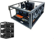 DIY Computer Case PC Frame Desktop Chassis Stackable Rack Stand Open Air Case Su