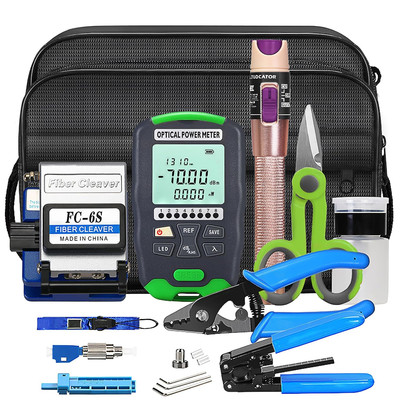 Fiber Optic Termination Tool Kit FTTH Cable Cold Welding Tool Set with 6S Optica