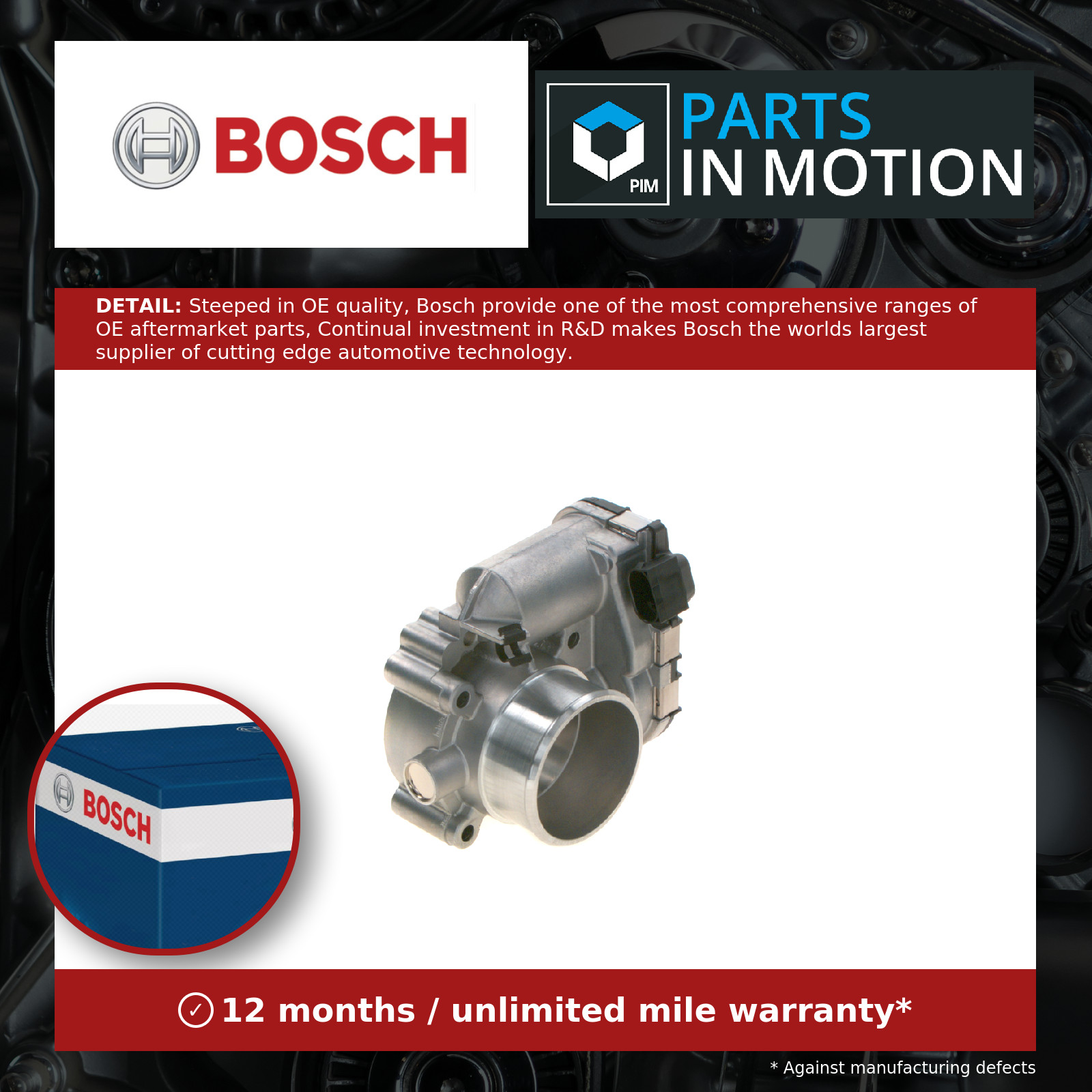 BOSCH THROTTLE BODY - 0280750076 - Image 11
