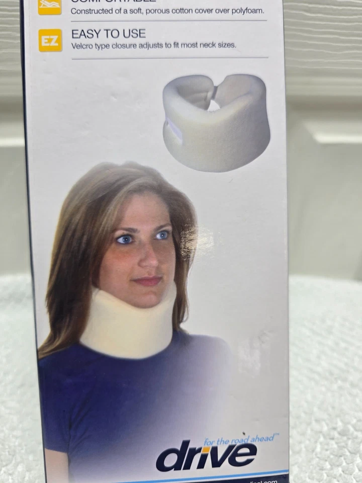 Soporte de cuello cervical Drive Medical cómodo abeto la mayoría de los tamaños de cuello blanco (B Foto 4 de 4