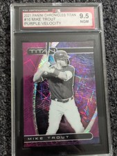 2021 Panini Chronicles Titan Mike Trout Purple Velocity KSA 9.5