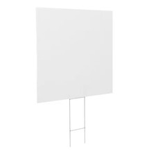 Corrugated Plastic Yard Sign Blank Lawn Sign H Frame Stake Double Sided 28 in