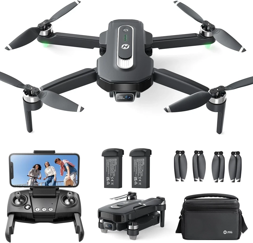 GPS Drohne 4K Kamera FPV Follow Me Rückkehr 52 Min Flugzeit leicht - Bild 3 von 4