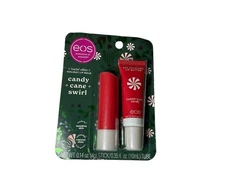 EOS Candy Cane Swirl Lip Balm Limited Holiday Edition NEW SEALED