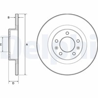 2X Delphi Bremsscheibe BG4748C FüR Peugeot