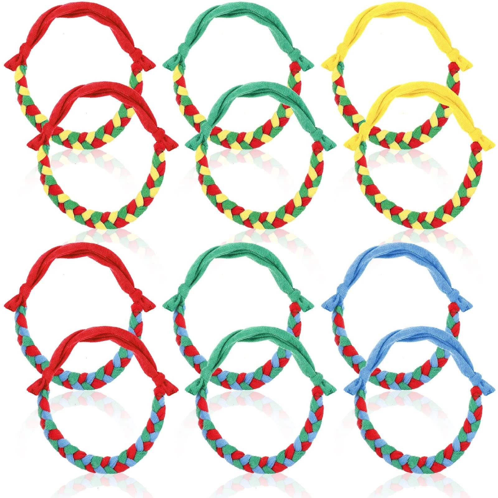 12 Pack Chewy Necklaces for Kids - Soft Fabric Sensory Toys for Autism, ADHD, Fi