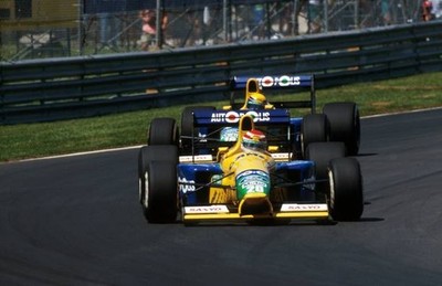 Nelson Piquet Benetton B191 inherited victory two thirds of the wa- Old Photo 2