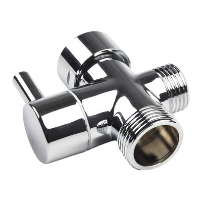 Werkzeug Umschaltventil 1/2&3/4''Stecker Wasserhahn Teil Verchromtes Messing