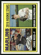 2016 Topps Heritage #169 Marlins 2016 Rookie Stars 2D