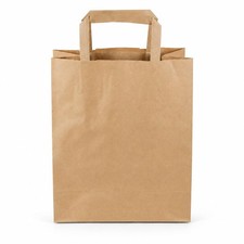 TG-GENT 250x Papiertragetaschen Braun 22 x 10 x 28 cm &ndash; Papiert&uuml;ten