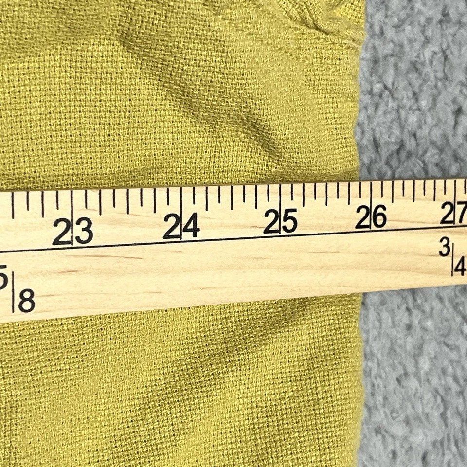 REI Men’s Yellow Green Hemp Organic Cotton Short Sleeve Camp Shirt Size XL - Image 4 of 4