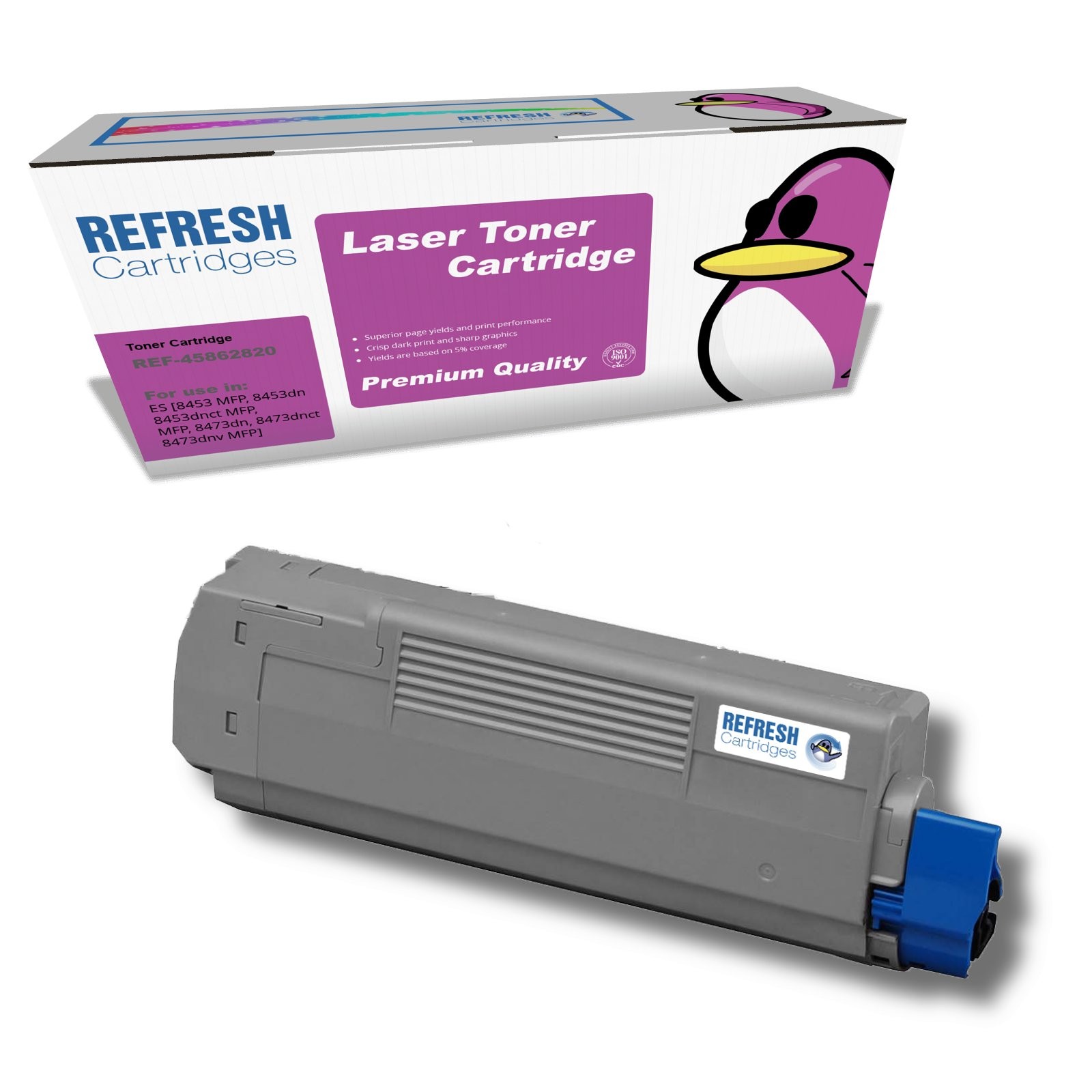 Refresh Cartridges Magenta 45862820 Toner Compatible With OKI Printers